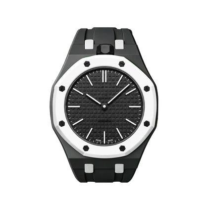[Peak]OAK POP EXCLUSIVE BLACK AND WHITE SILICONE STRAP
