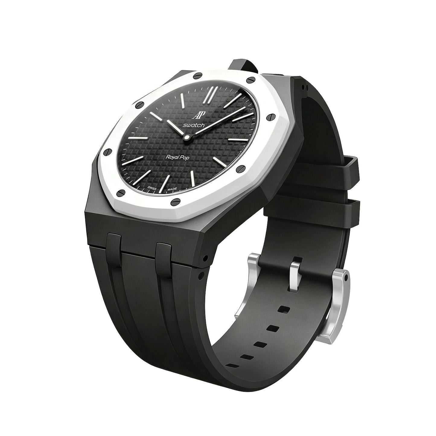 [Peak]OAK POP EXCLUSIVE BLACK SILICONE STRAP