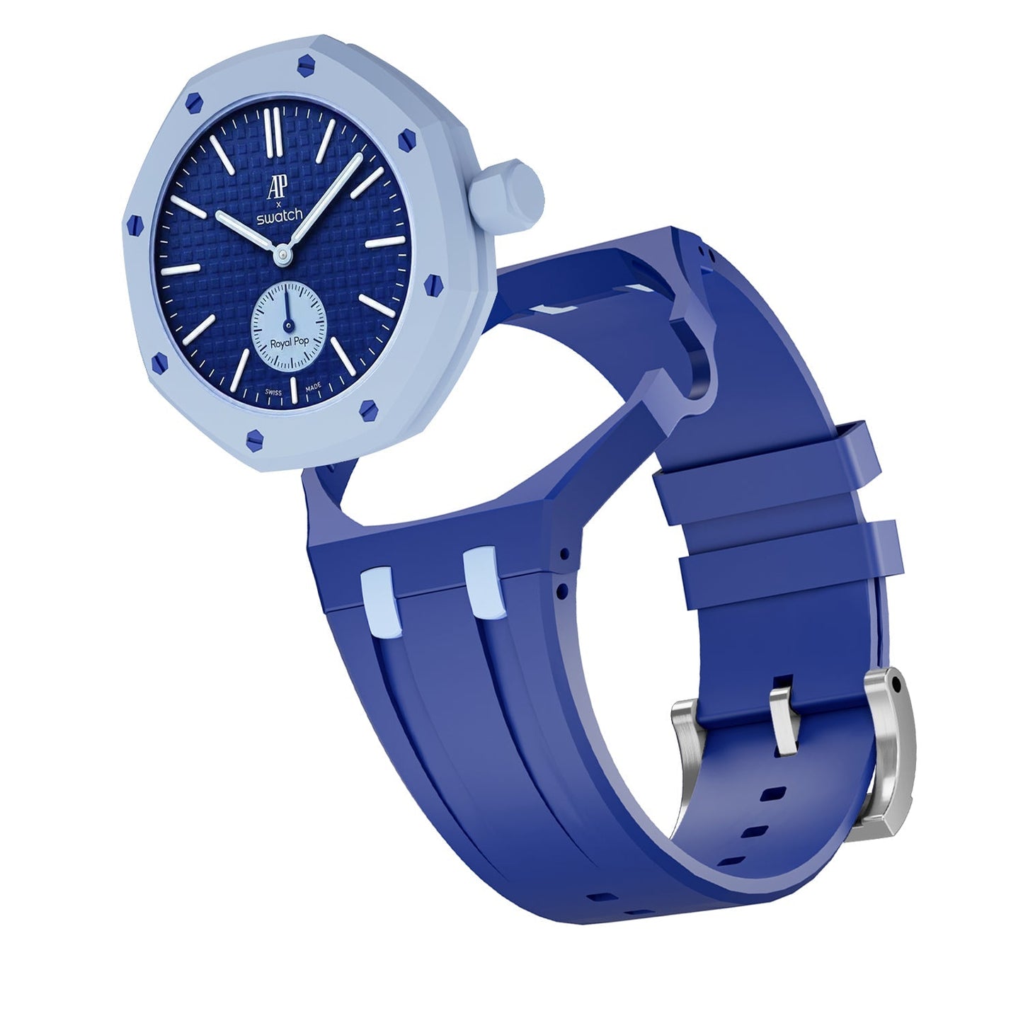 [Peak]OAK POP EXCLUSIVE DARK BLUE AND LIGHT BLUE SILICONE STRAP