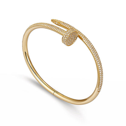 [Peak]JUSTE UN CLOU 3.5MM FULL PAVÉ NAIL BANGLE
