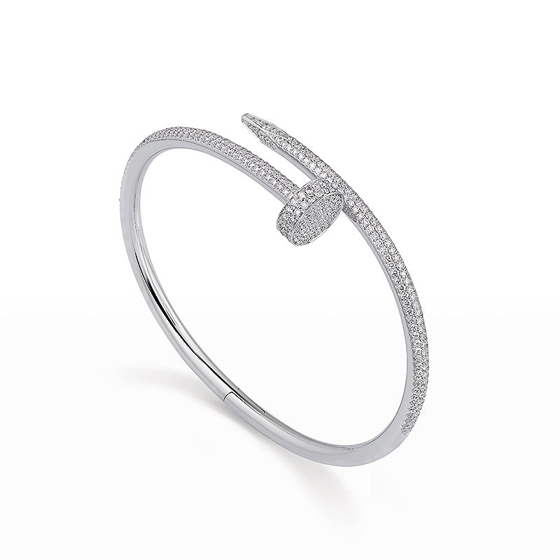 [Peak]JUSTE UN CLOU 3.5MM FULL PAVÉ NAIL BANGLE