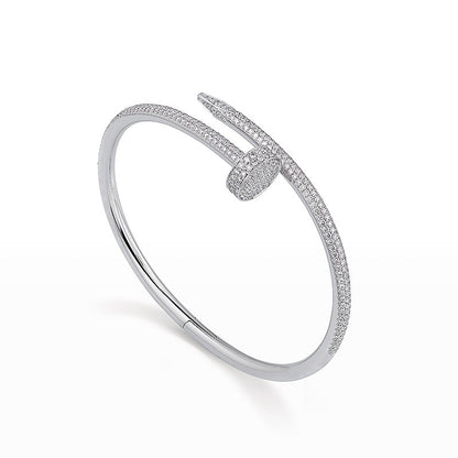 [Peak]JUSTE UN CLOU 3.5MM FULL PAVÉ NAIL BANGLE