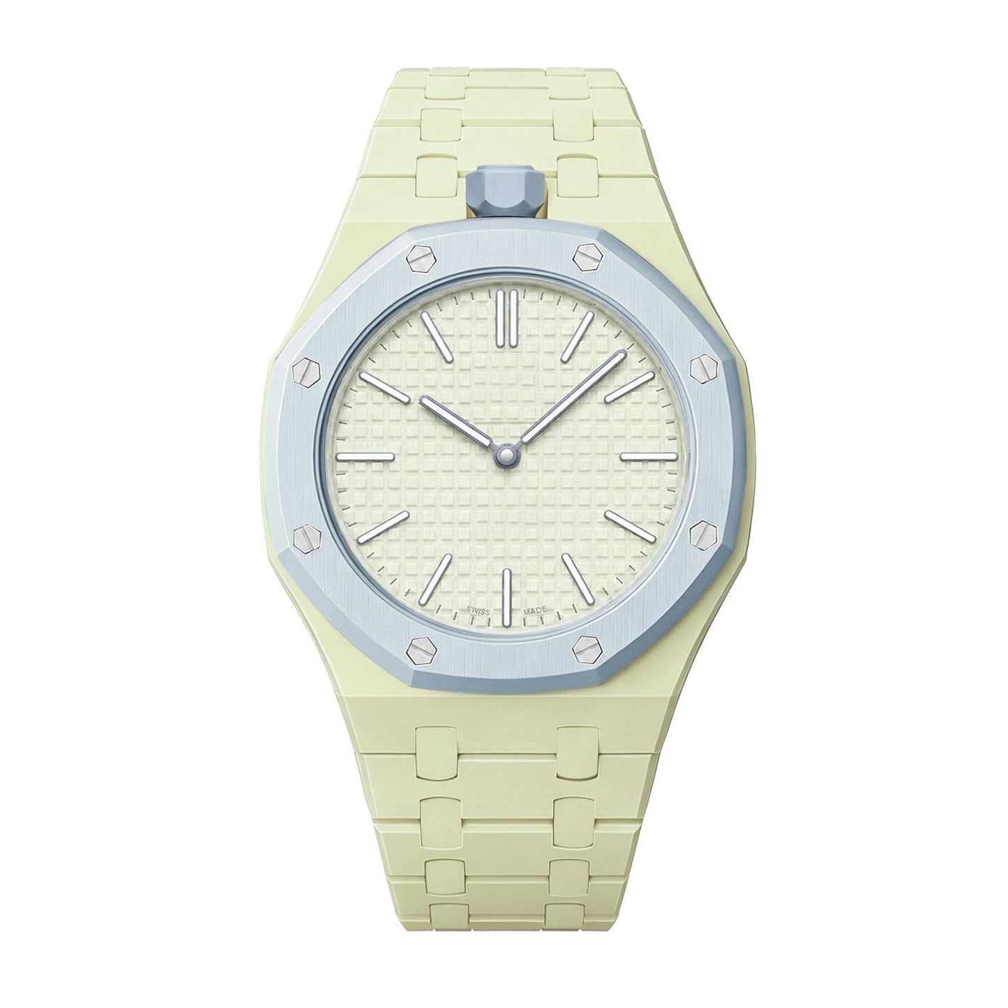 [Peak]OAK POP EXCLUSIVE CREAMY YELLOW BIOCERAMIC STRAP