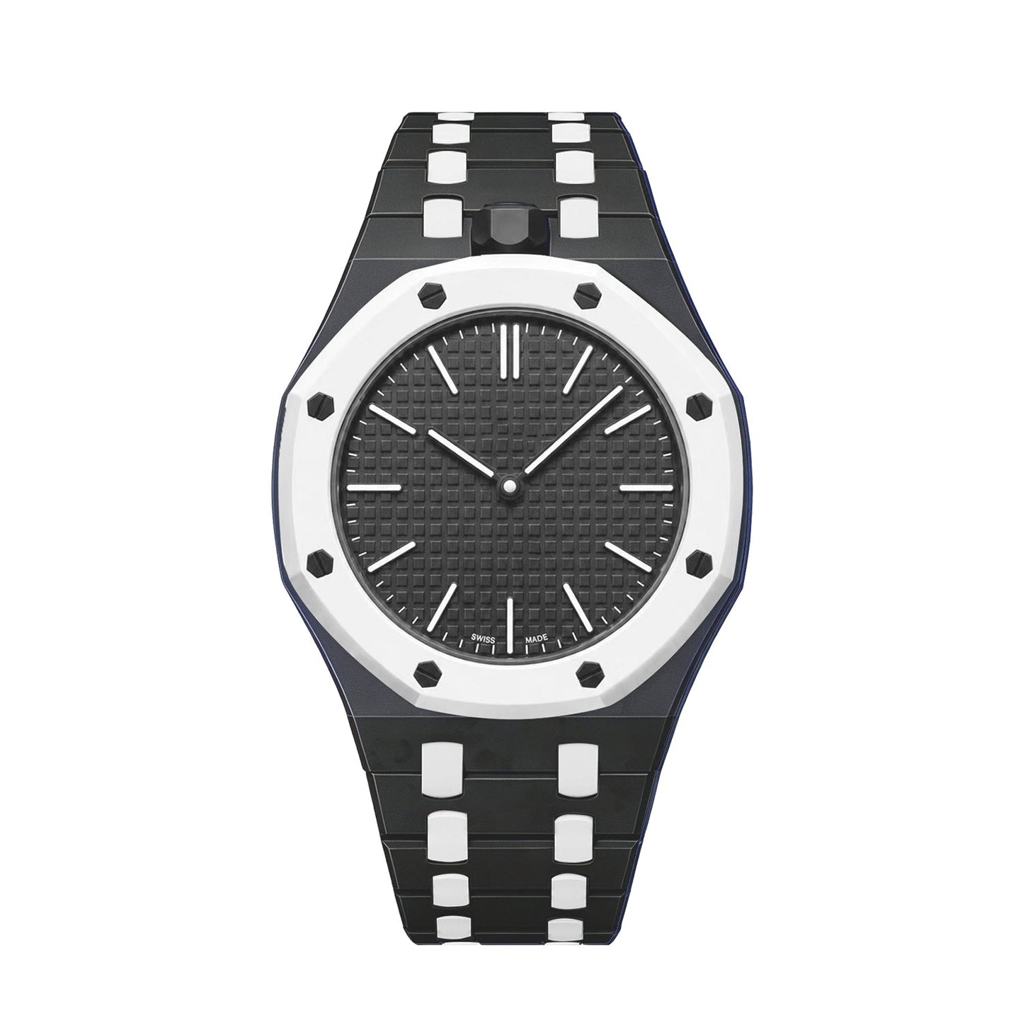 [Peak]OAK POP EXCLUSIVE BLACK AND WHITE BIOCERAMIC STRAP