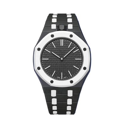 [Peak]OAK POP EXCLUSIVE BLACK AND WHITE BIOCERAMIC STRAP
