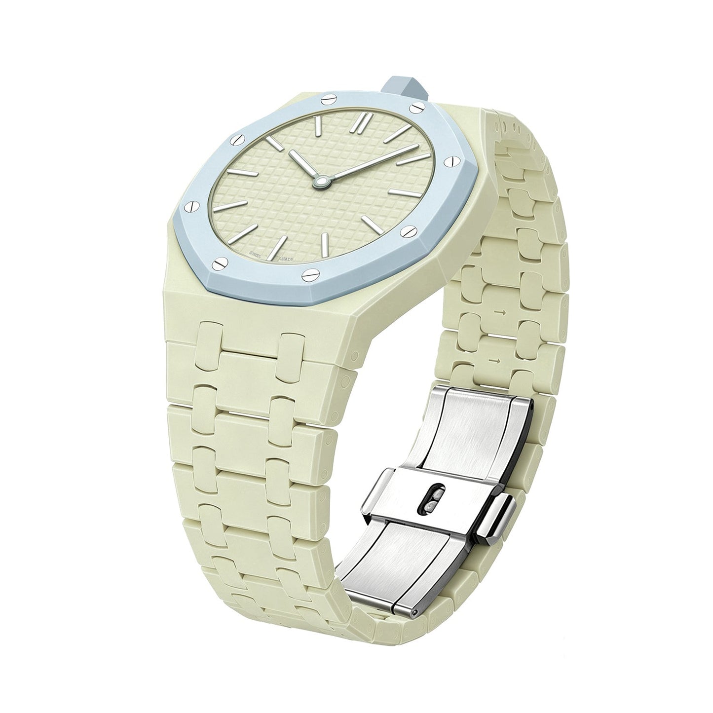 [Peak]OAK POP EXCLUSIVE CREAMY YELLOW BIOCERAMIC STRAP