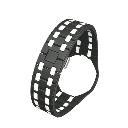 [Peak]OAK POP EXCLUSIVE BLACK AND WHITE BIOCERAMIC STRAP