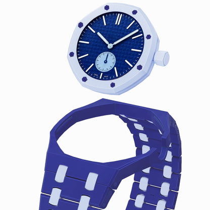 [Peak]OAK POP EXCLUSIVE DARK BLUE AND LIGHT BLUE BIOCERAMIC STRAP
