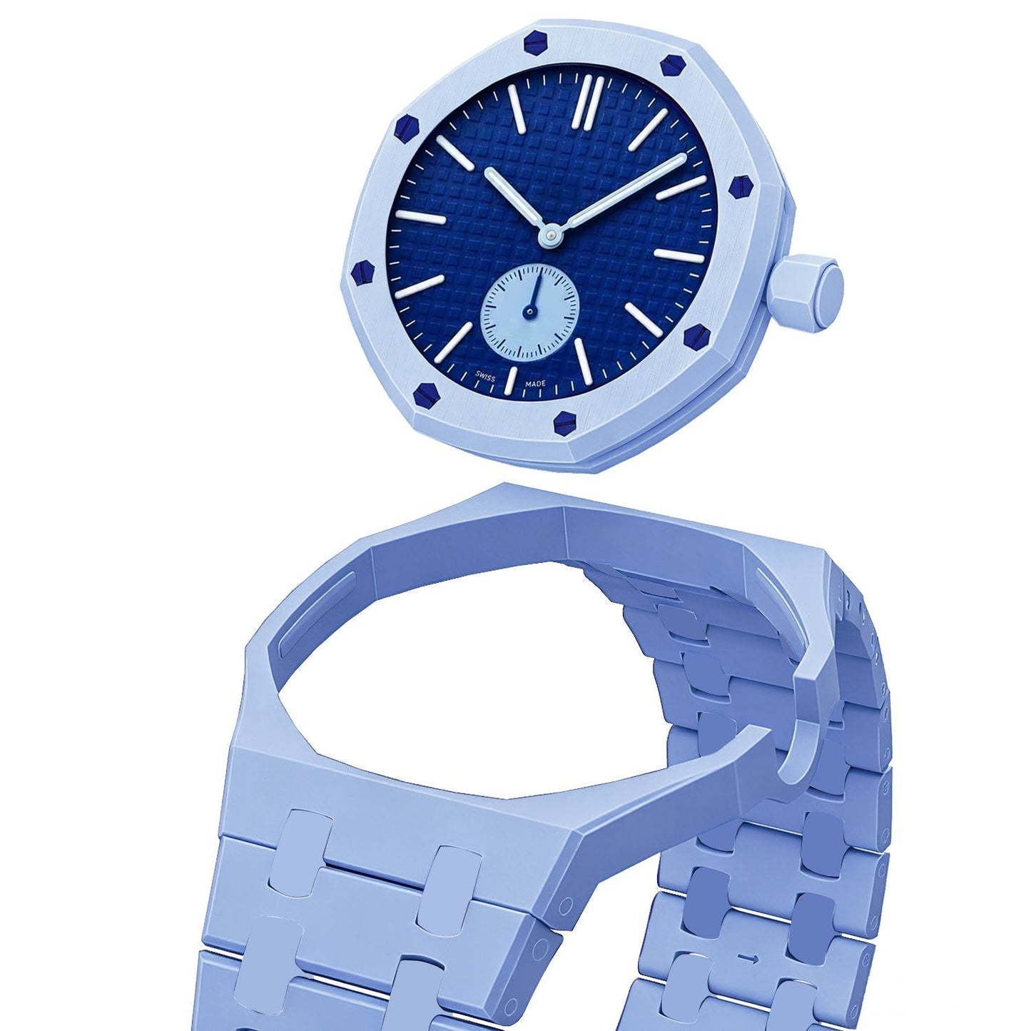 [Peak]OAK POP EXCLUSIVE LIGHT BLUE BIOCERAMIC STRAP