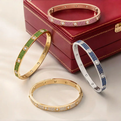[Peak]CLASSIC 6.1MM LOVE BRACELET 10-DIAMOND FULL PAVÉ