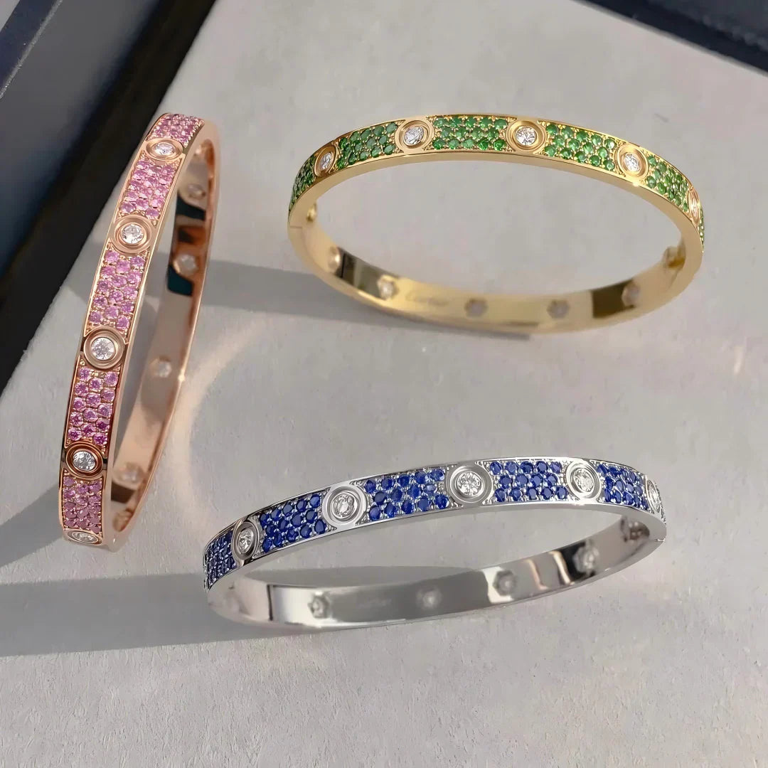 [Peak]CLASSIC 6.1MM LOVE BRACELET 10-DIAMOND FULL PAVÉ