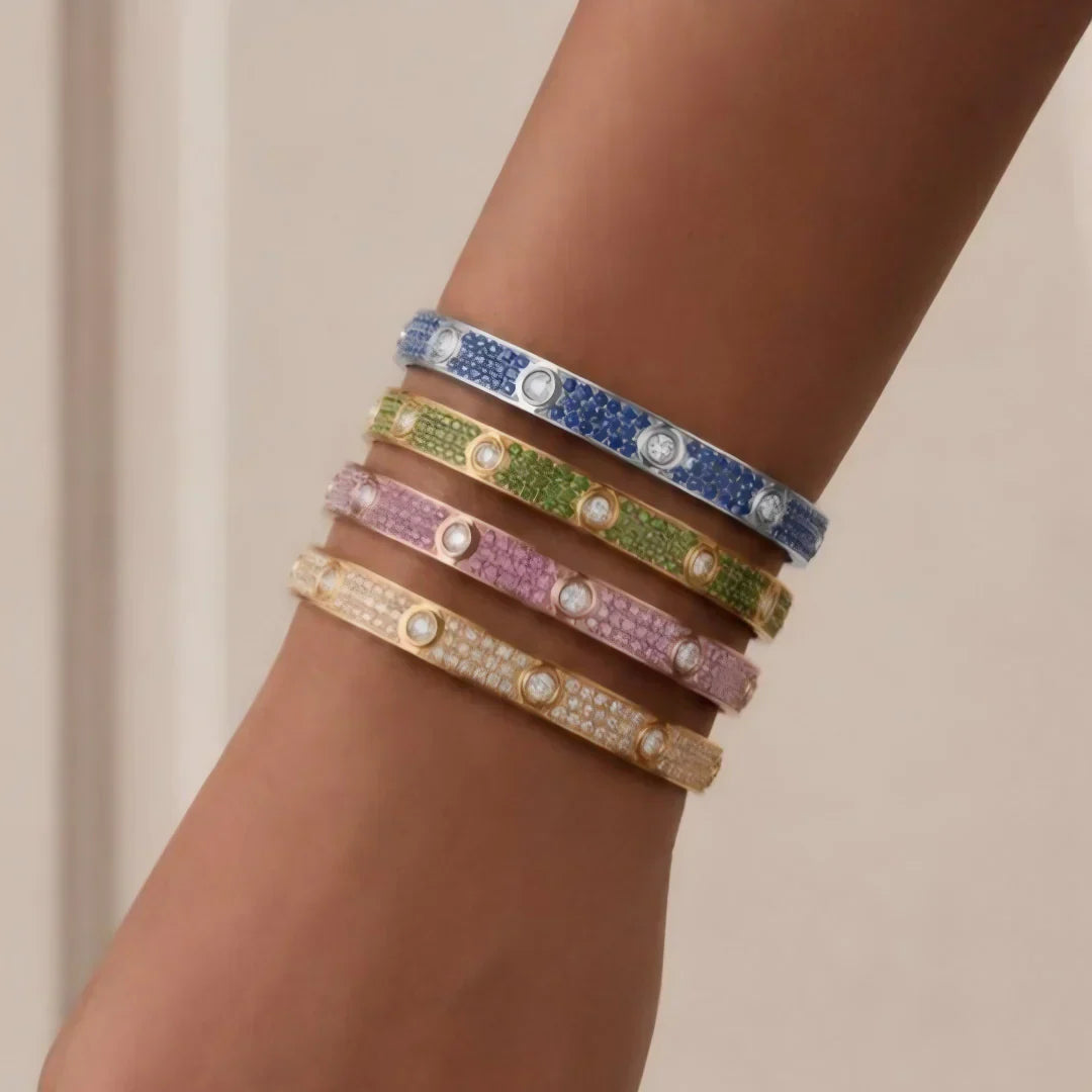[Peak]CLASSIC 6.1MM LOVE BRACELET 10-DIAMOND FULL PAVÉ