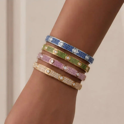 [Peak]CLASSIC 6.1MM LOVE BRACELET 10-DIAMOND FULL PAVÉ