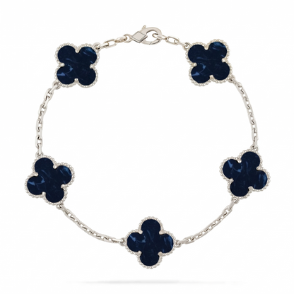 [Peak]LUCKY CLOVER 5-MOTIF BRACELET - PIETERSITE COLLECTION