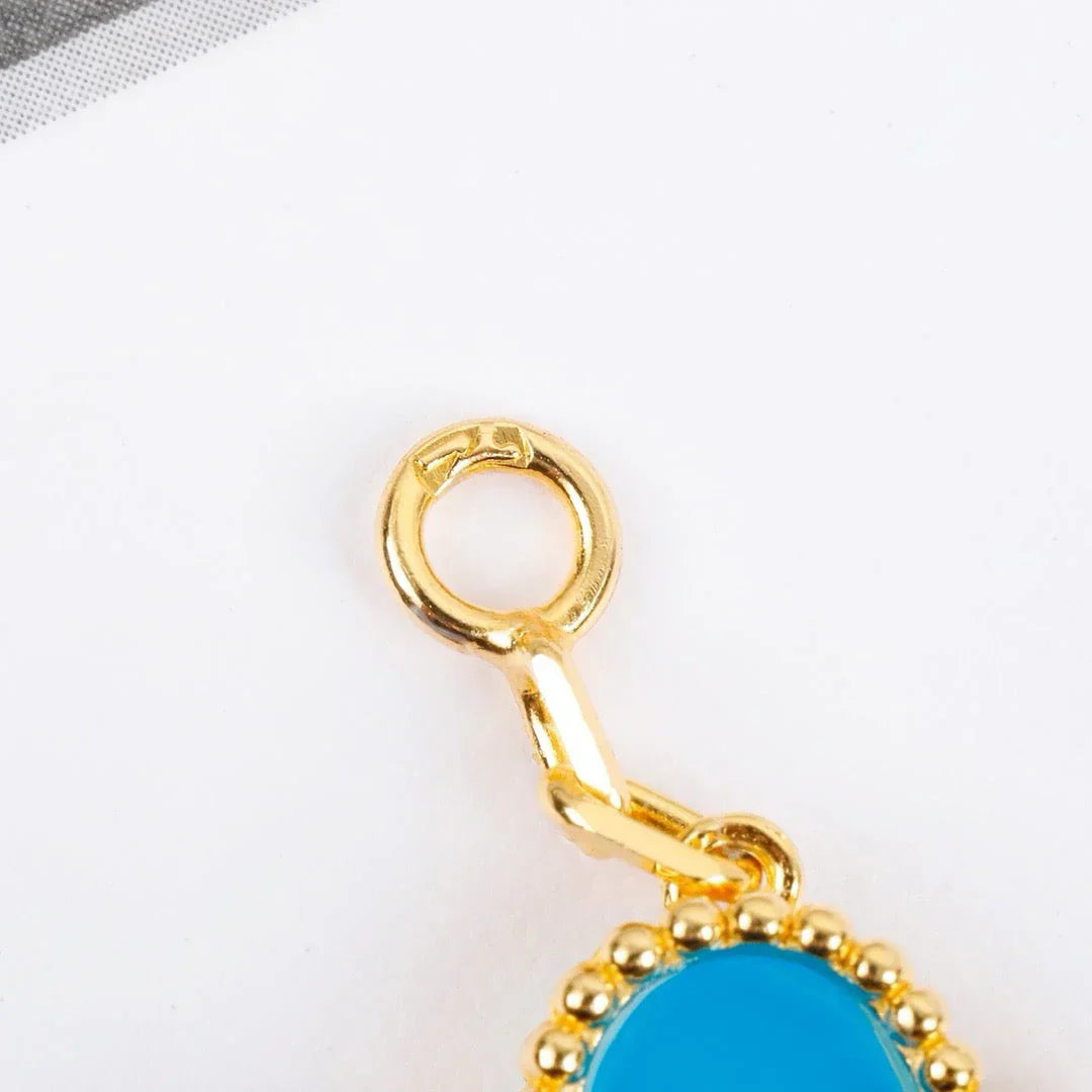 [Peak]LUCKY CLOVER 5-MOTIF BRACELET - TURQUOISE COLLECTION