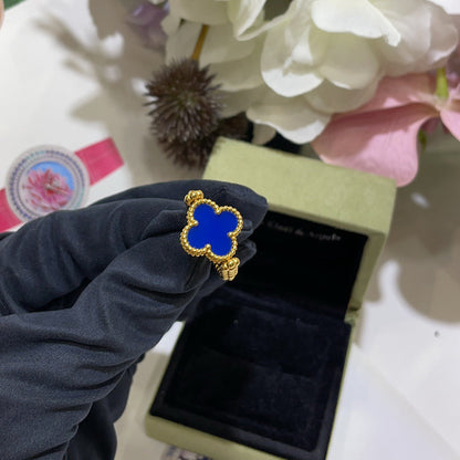 [Peak]LUCKY CLOVER GOLD REVERSIBLE RING
