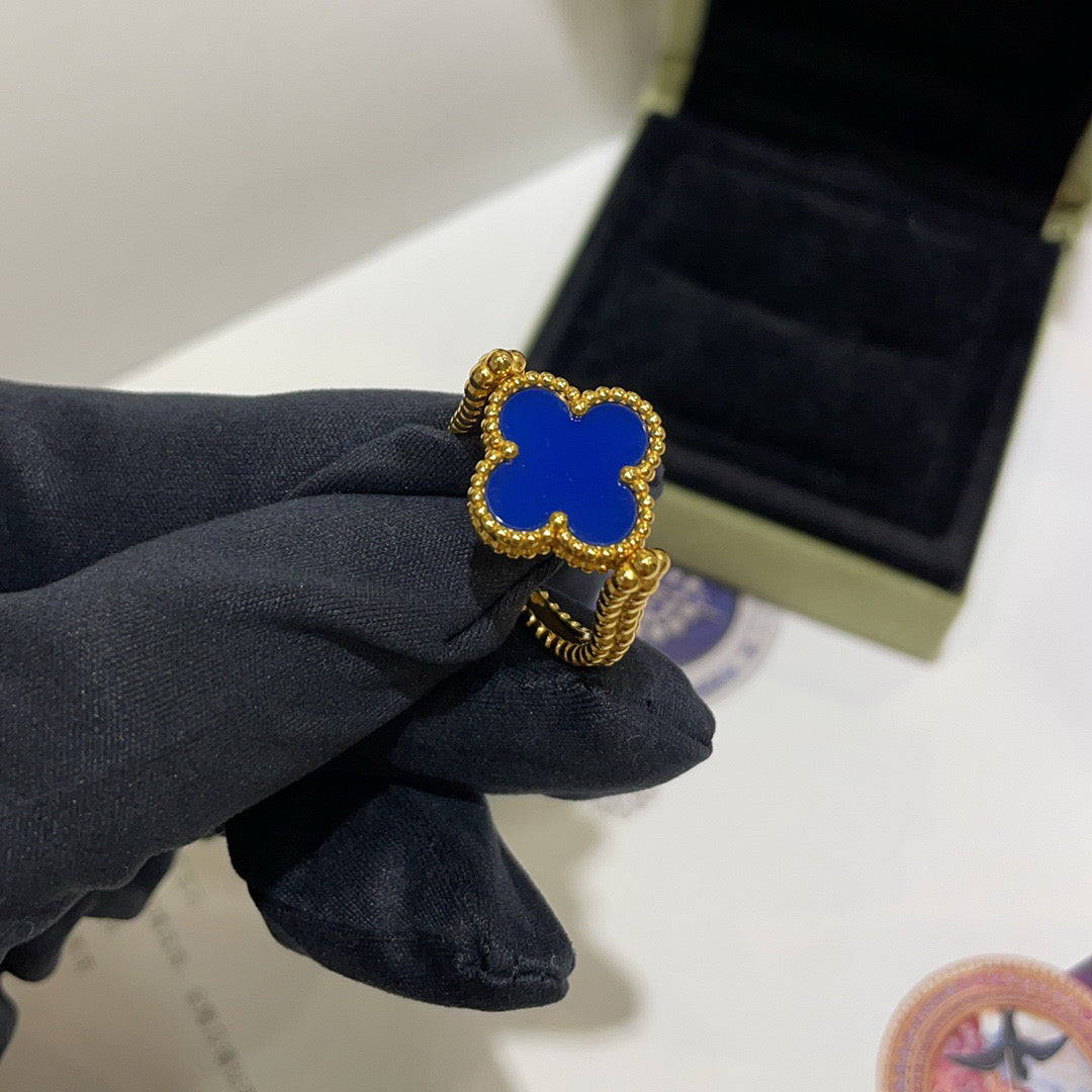 [Peak]LUCKY CLOVER GOLD REVERSIBLE RING