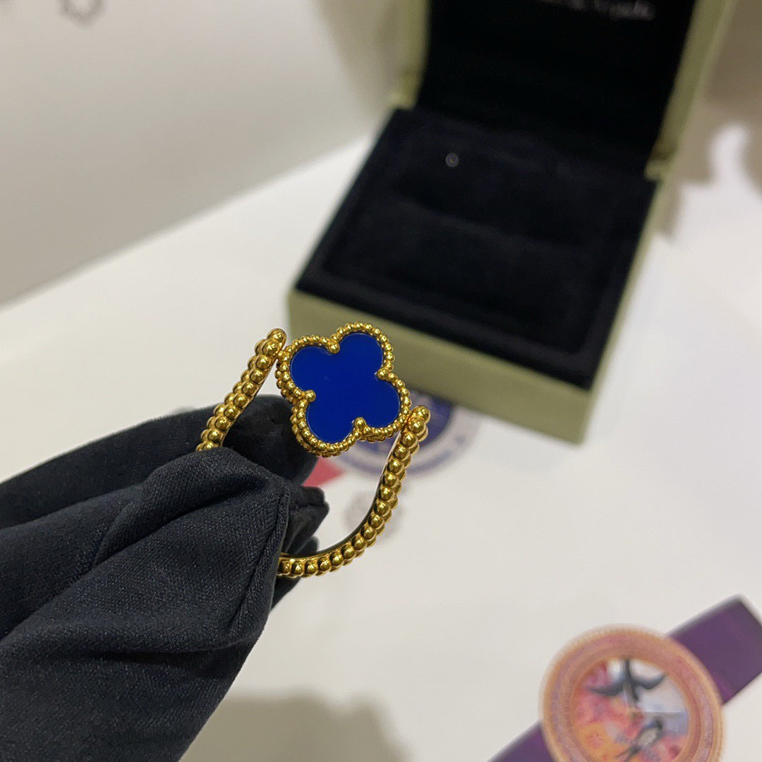 [Peak]LUCKY CLOVER GOLD REVERSIBLE RING