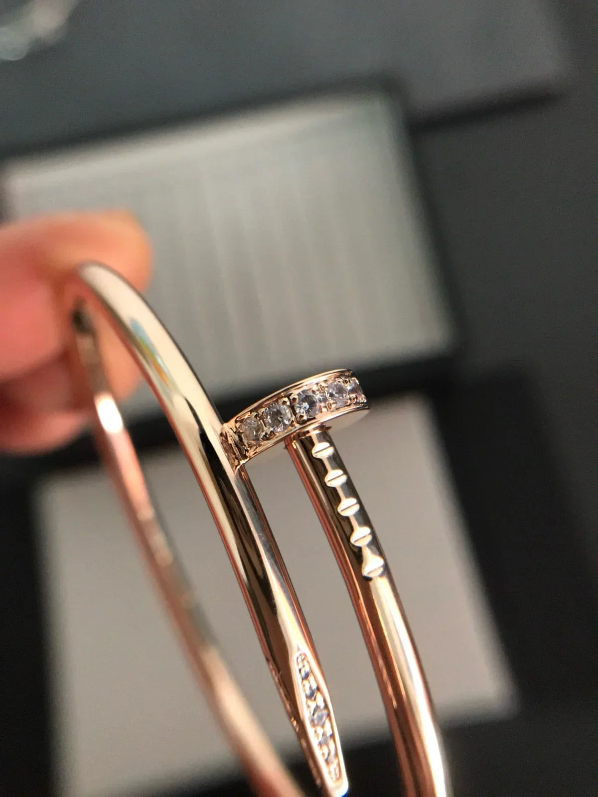 [Peak]JUSTE UN CLOU 3.5MM CLASSIC DIAMOND BANGLE