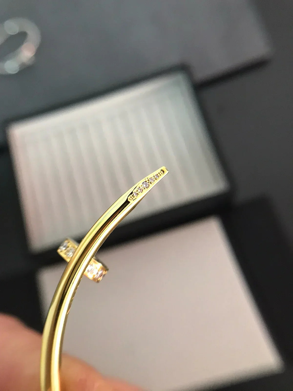 [Peak]JUSTE UN CLOU 3.5MM CLASSIC DIAMOND BANGLE