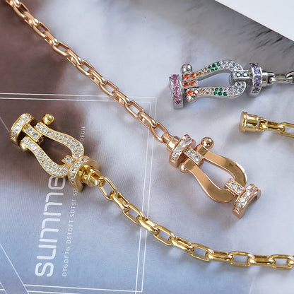 [Peak]FORCE LARGE HORSESHOE CLASP METAL BRACELET