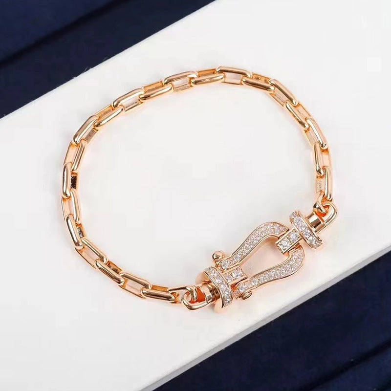 [Peak]FORCE LARGE HORSESHOE CLASP METAL BRACELET