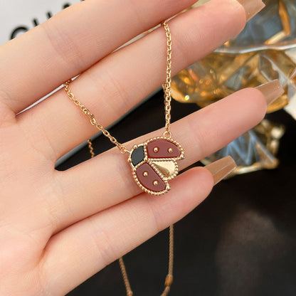 [Peak]LUCKY CARNELIAN LADYBUG CHARM NECKLACE