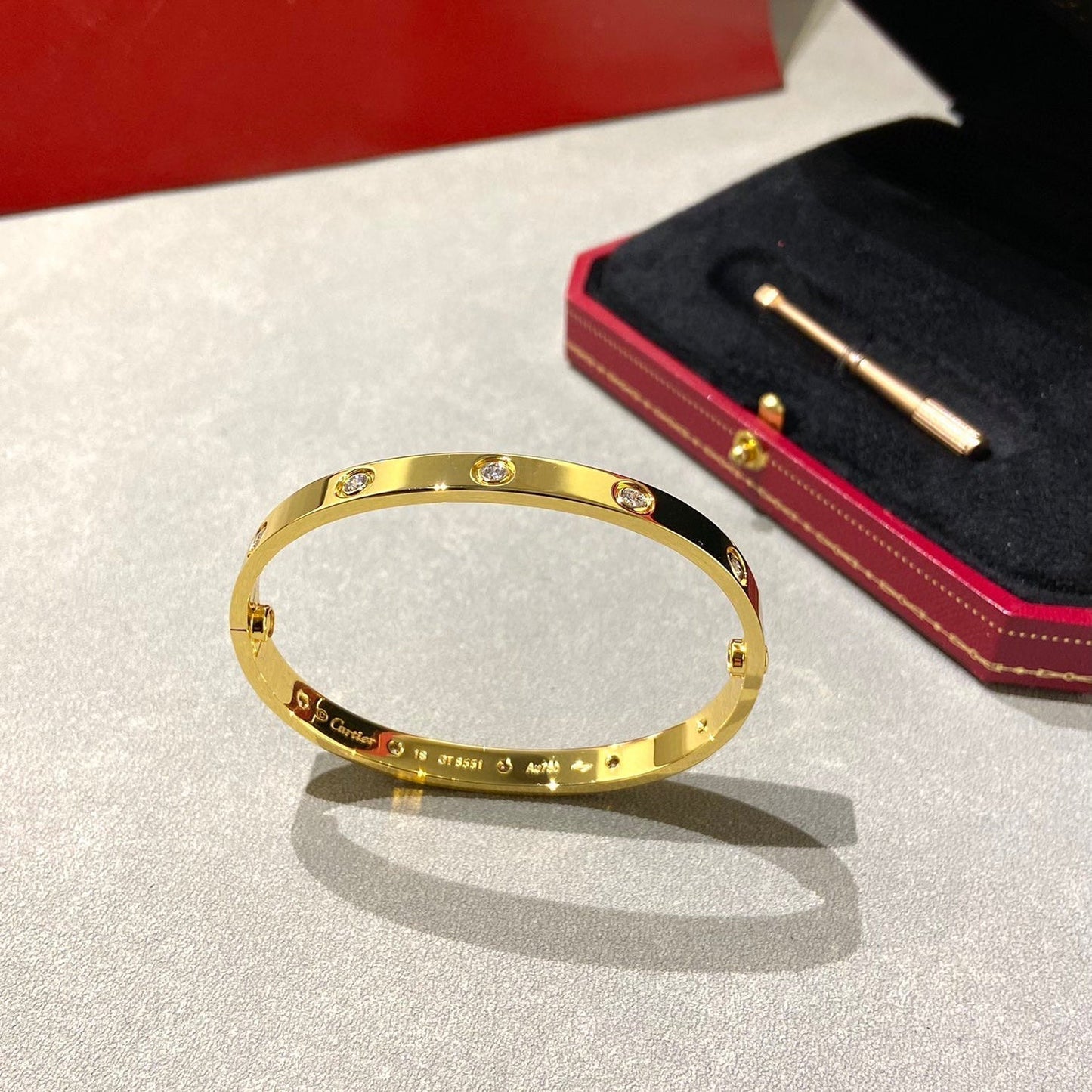 [Peak]CLASSIC 6.1MM LOVE BANGLE - 10-DIAMOND