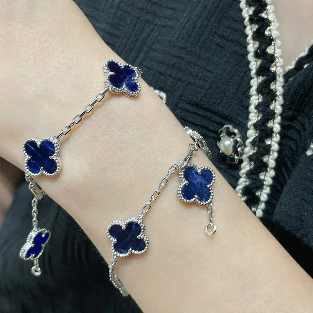 [Peak]LUCKY CLOVER 5-MOTIF BRACELET - PIETERSITE COLLECTION