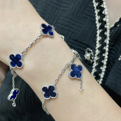 [Peak]LUCKY CLOVER 5-MOTIF BRACELET - PIETERSITE COLLECTION