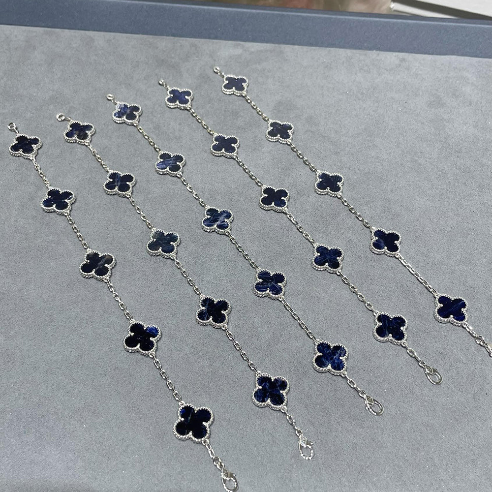 [Peak]LUCKY CLOVER 5-MOTIF BRACELET - PIETERSITE COLLECTION