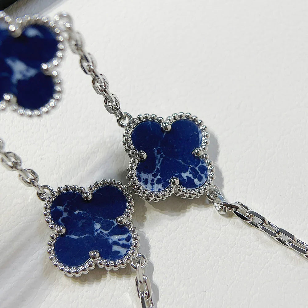 [Peak]LUCKY CLOVER 5-MOTIF BRACELET - PIETERSITE COLLECTION