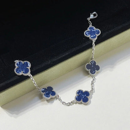 [Peak]LUCKY CLOVER 5-MOTIF BRACELET - PIETERSITE COLLECTION
