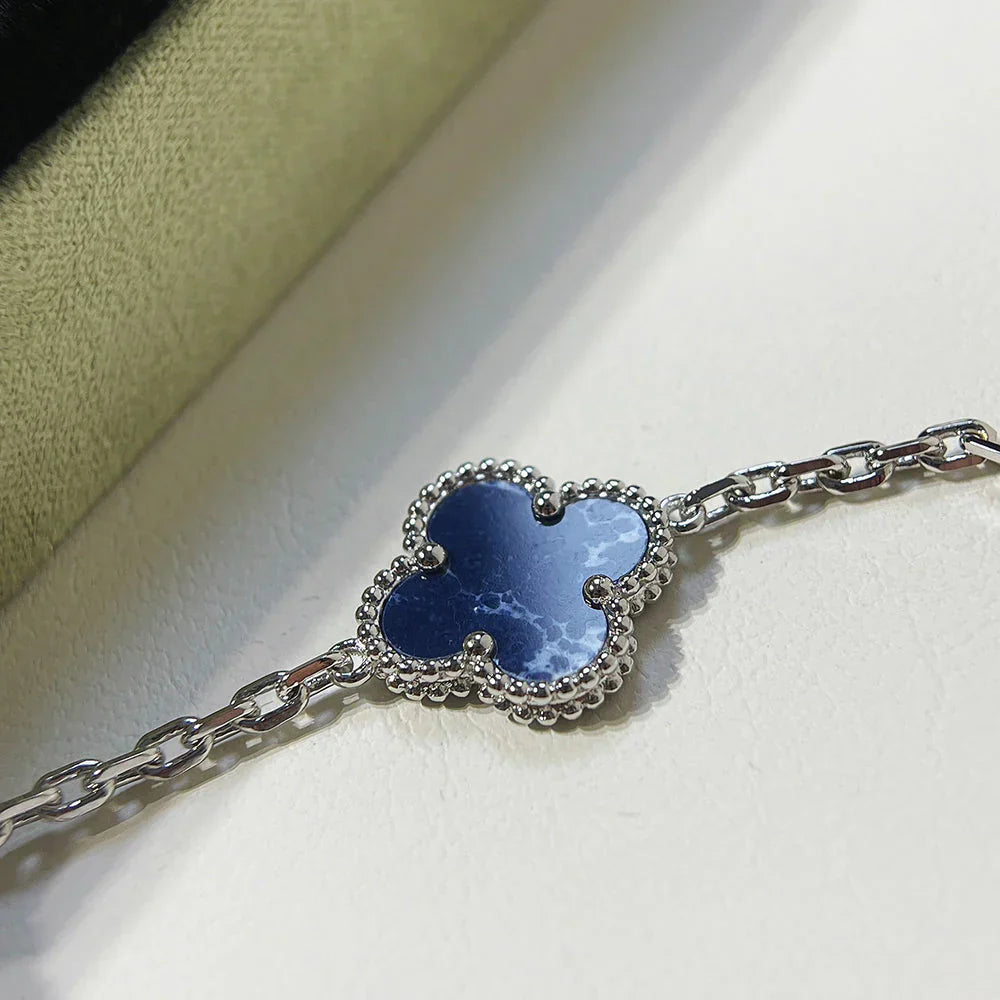 [Peak]LUCKY CLOVER 5-MOTIF BRACELET - PIETERSITE COLLECTION