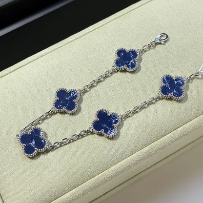 [Peak]LUCKY CLOVER 5-MOTIF BRACELET - PIETERSITE COLLECTION