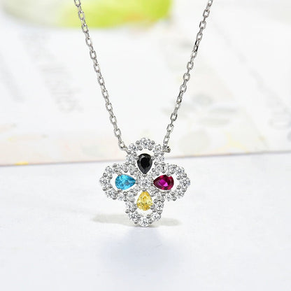 [Peak]LOOP NECKLACE FULL MOTIF DIAMOND 16MM MULTIPLE COLORS