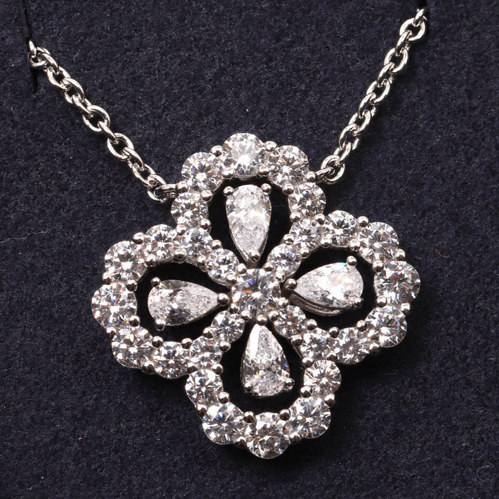 [Peak]LOOP NECKLACE FULL MOTIF DIAMOND 16MM MULTIPLE COLORS