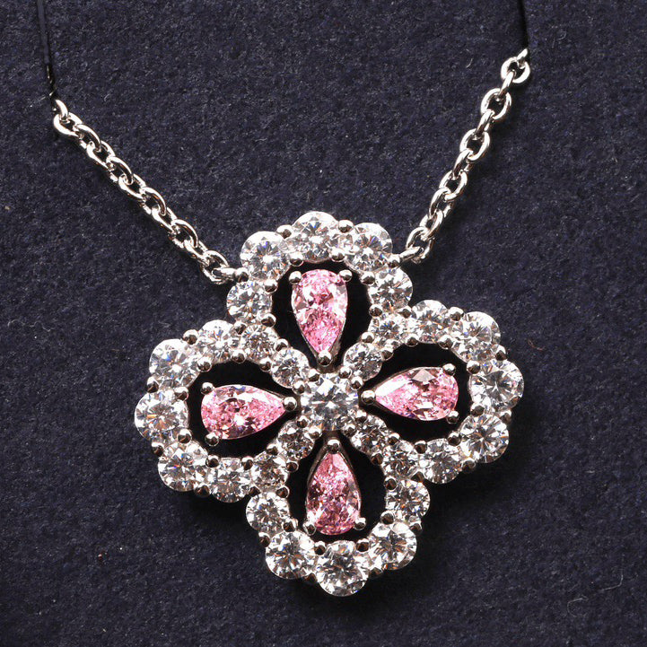 [Peak]LOOP NECKLACE FULL MOTIF DIAMOND 16MM MULTIPLE COLORS