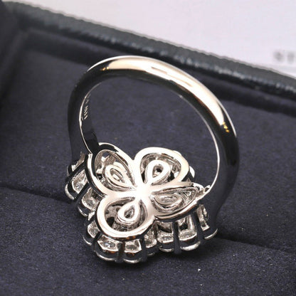 [Peak]LOOP RING FULL MOTIF DIAMOND 16MM SILVE