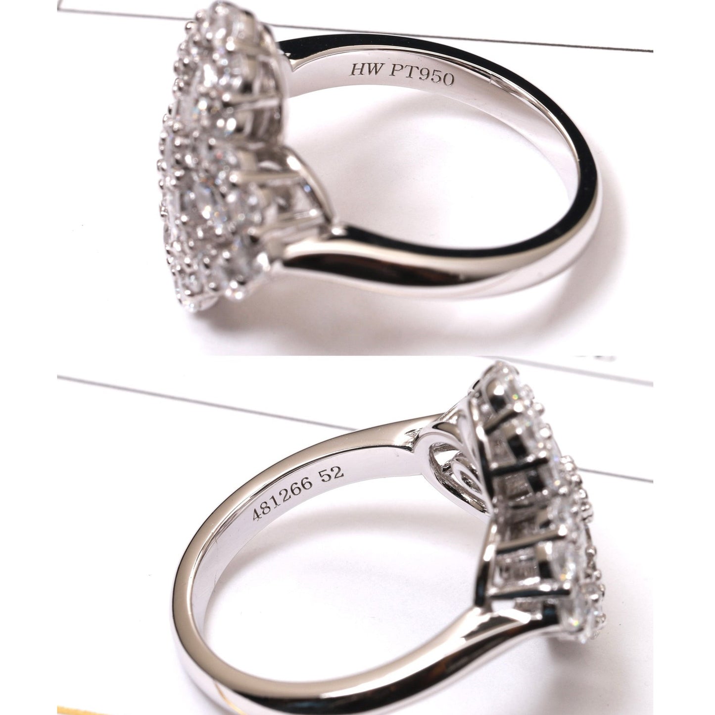 [Peak]LOOP RING FULL MOTIF DIAMOND 16MM SILVE
