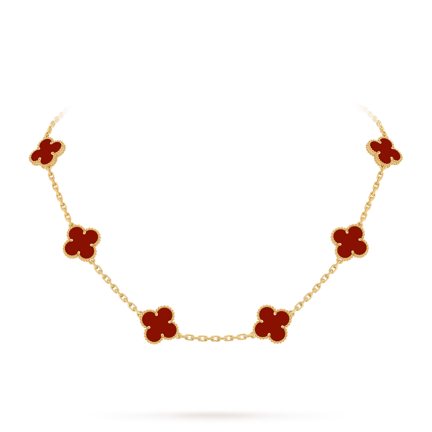 [Peak]CLASSIC LUCKY 10-MOTIF CLOVER NECKLACE GOLD COLLECTION