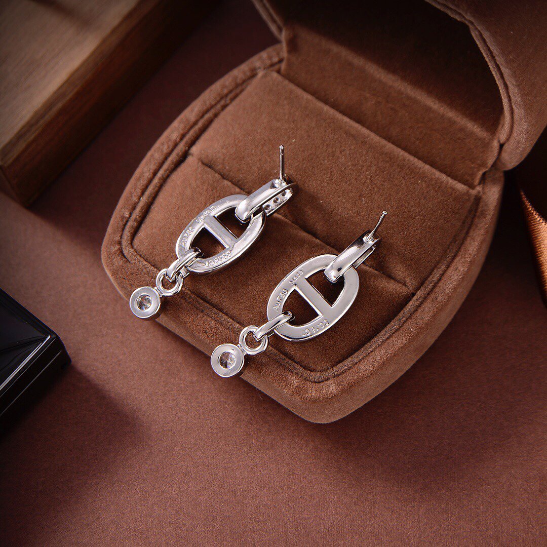 [Peak]HM CHAINE DIAMOND EARRINGS