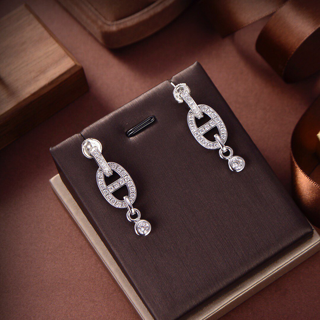 [Peak]HM CHAINE DIAMOND EARRINGS