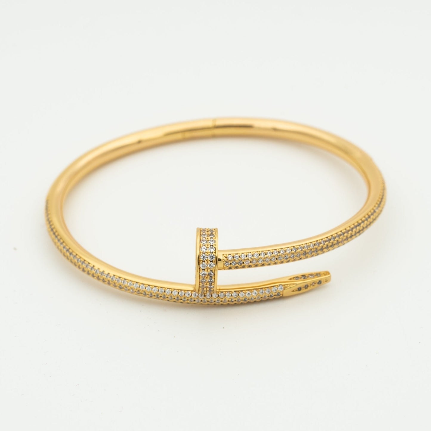 [Peak]JUSTE UN CLOU 3.5MM FULL PAVÉ NAIL BANGLE