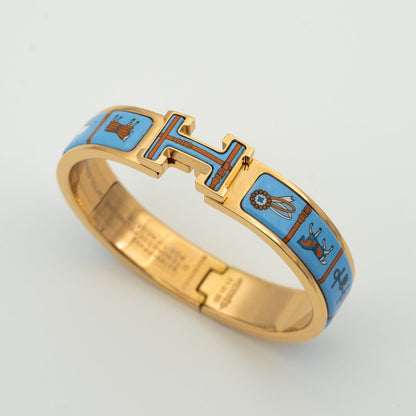 [Peak]H ROSE GOLD BRACELET BLUE CERAMIC