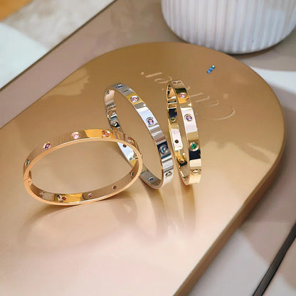 [Peak]CLASSIC 6.1MM LOVE BRACELET 10-DIAMOND MULTICOLOR