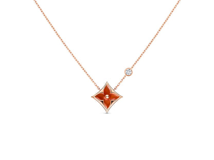 [Peak]STAR NECKLACE ROSE GOLD 1 DIAMOND