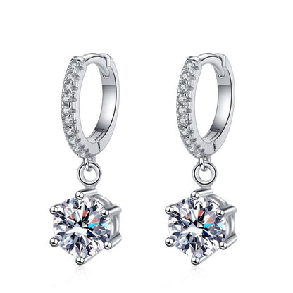 [Peak]CLASSIC 6-PRONG MOISSANITE DROP EARRINGS