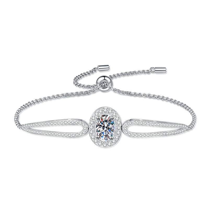 [Peak]"PIGEON'S EGG" TEARDROP MOISSANITE BRACELET