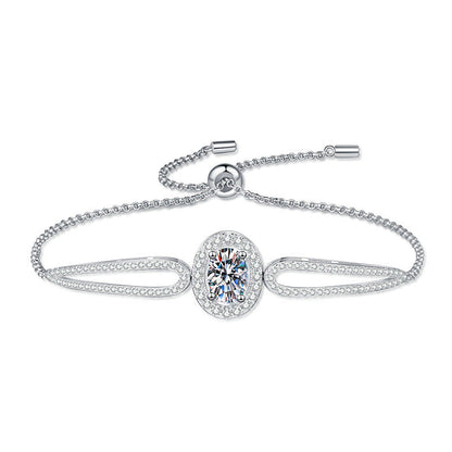 [Peak]"PIGEON'S EGG" TEARDROP MOISSANITE BRACELET